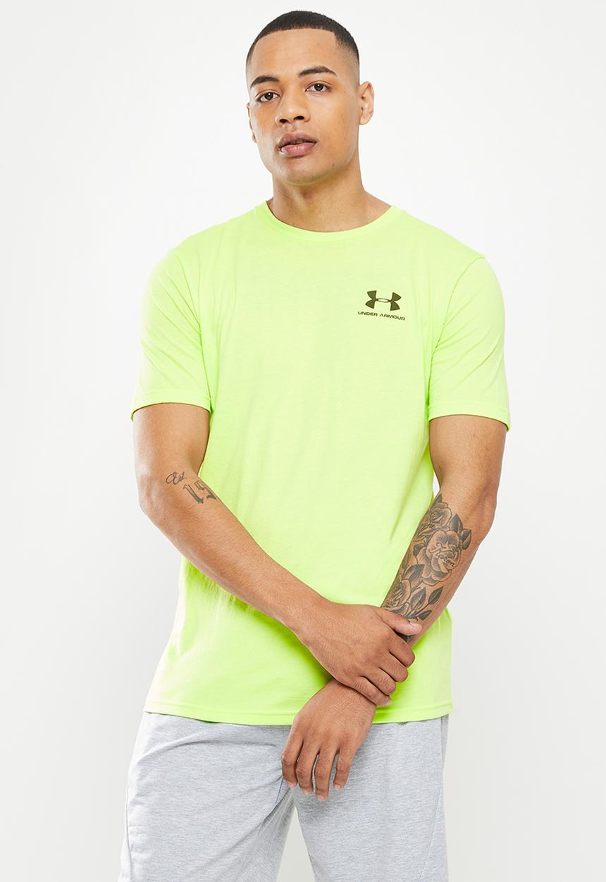 Under Armour - Ua sportstyle lc short sleeve - limefoam & black