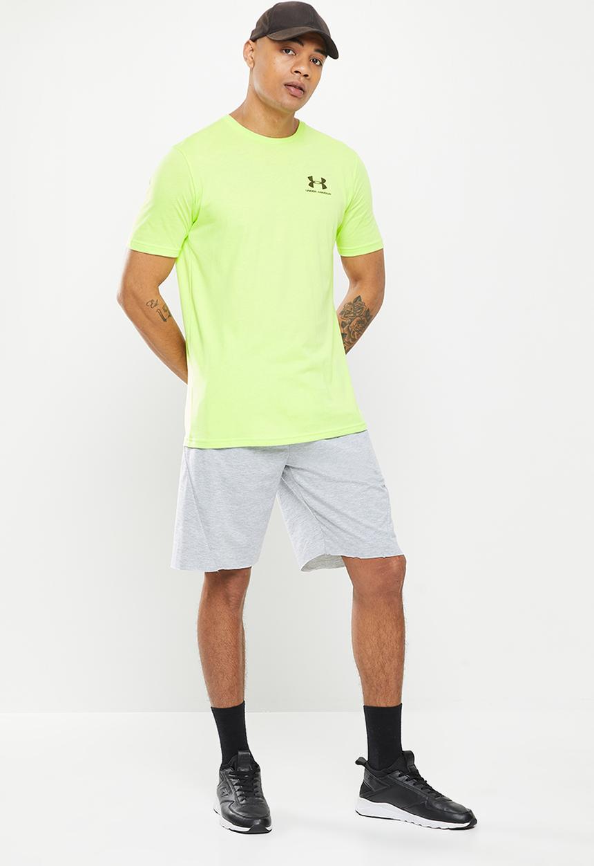Under Armour - Ua sportstyle lc short sleeve - limefoam & black