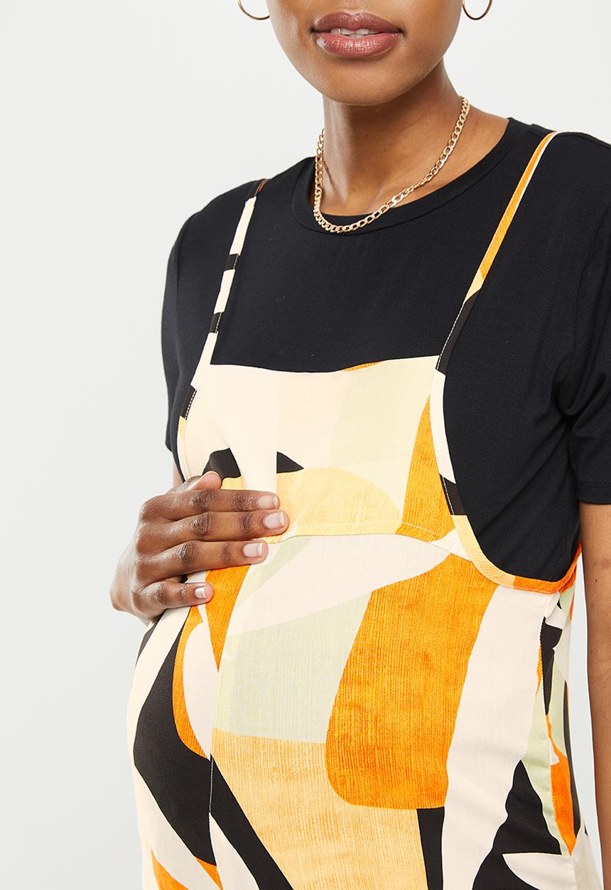 Superbalist - Maternity wide leg jumpsuit - abstract