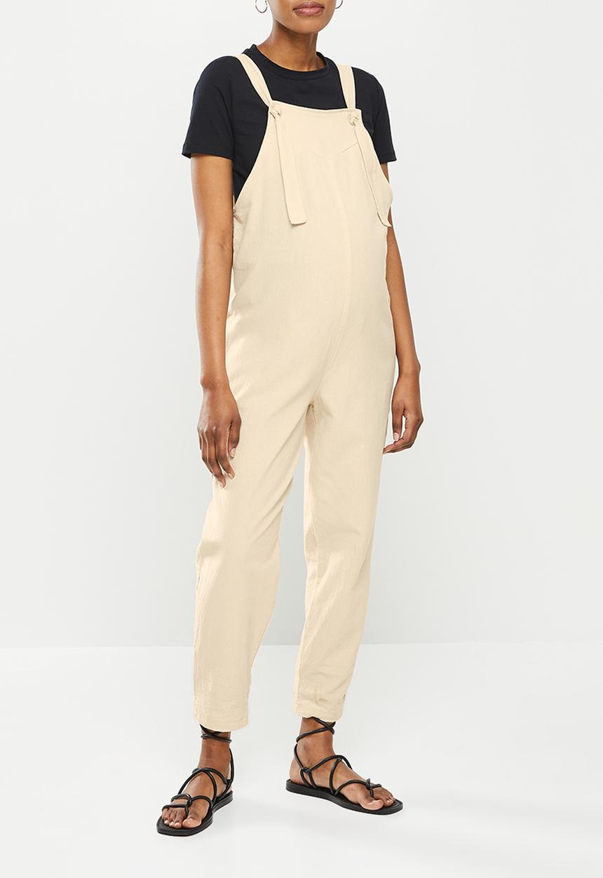 Superbalist - Maternity tapered leg jumpsuit - stone