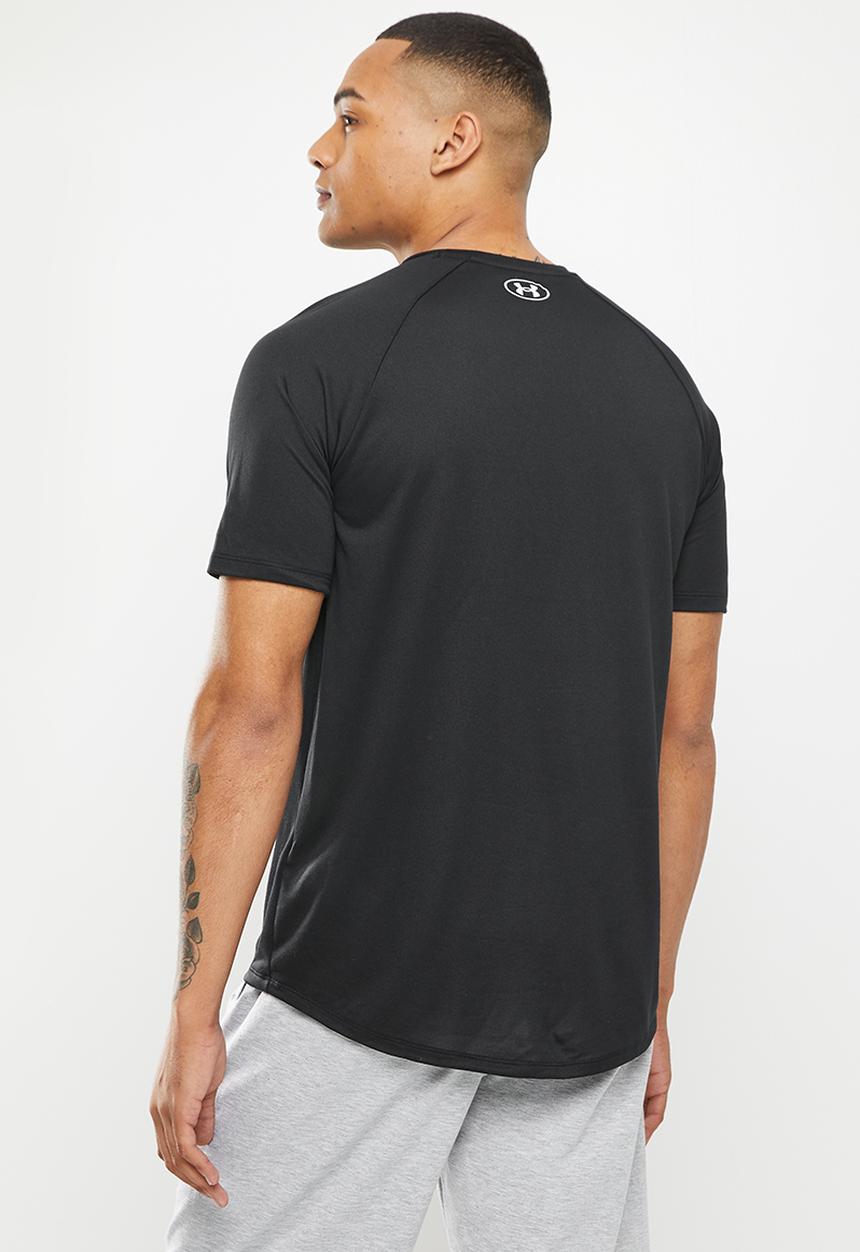 Under Armour - UA Tech™ 2.0 Wordmark Short Sleeve Tee - black//white