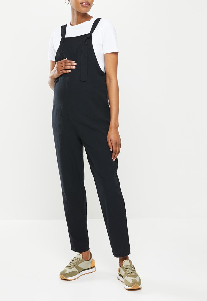 Superbalist - Maternity tapered leg jumpsuit - black
