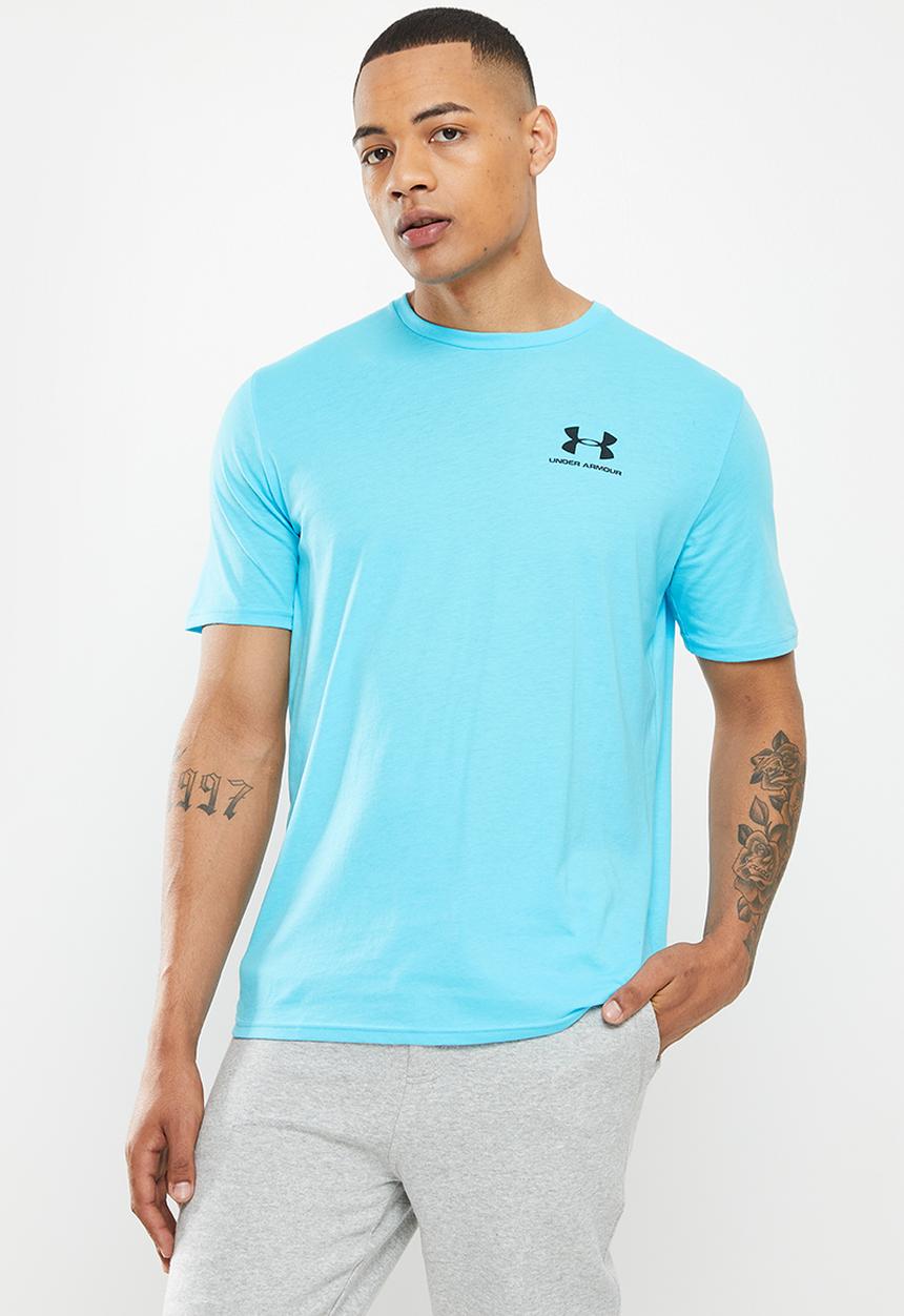 Under Armour - Ua sportstyle lc short sleeve - fresco blue & black