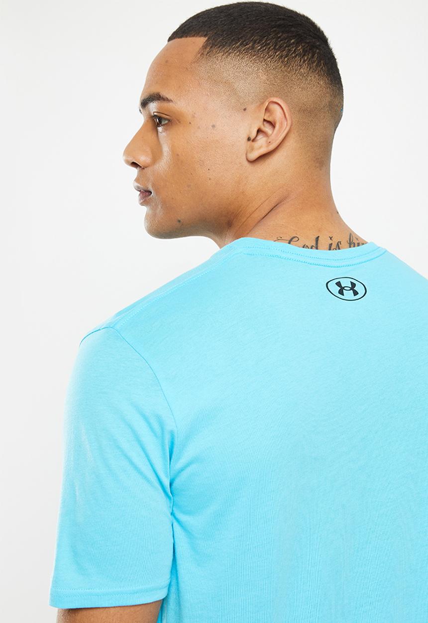 Under Armour - Ua sportstyle lc short sleeve - fresco blue & black