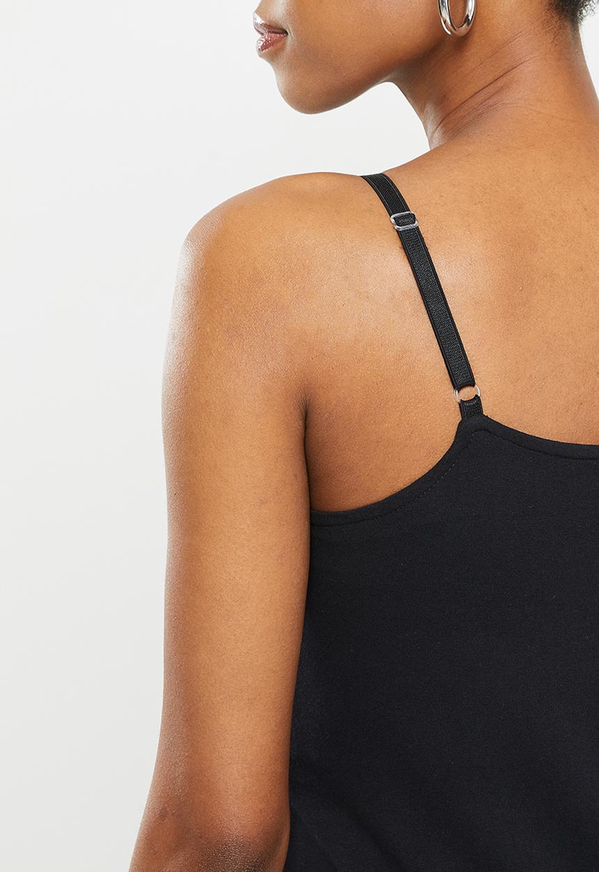 Superbalist - Maternity nursing cami dress - black