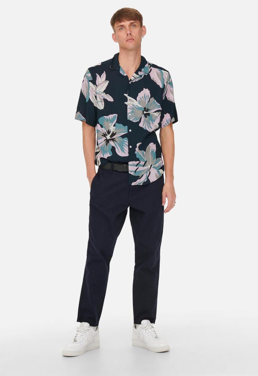 Only & Sons - Dan life shirt - dark navy