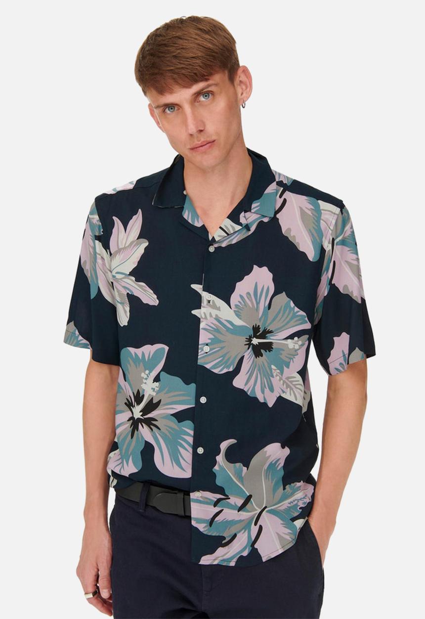 Only & Sons - Dan life shirt - dark navy