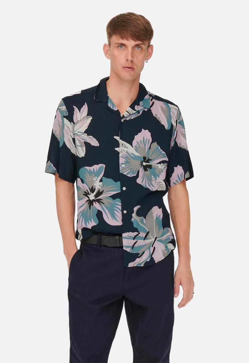 Only & Sons - Dan life shirt - dark navy