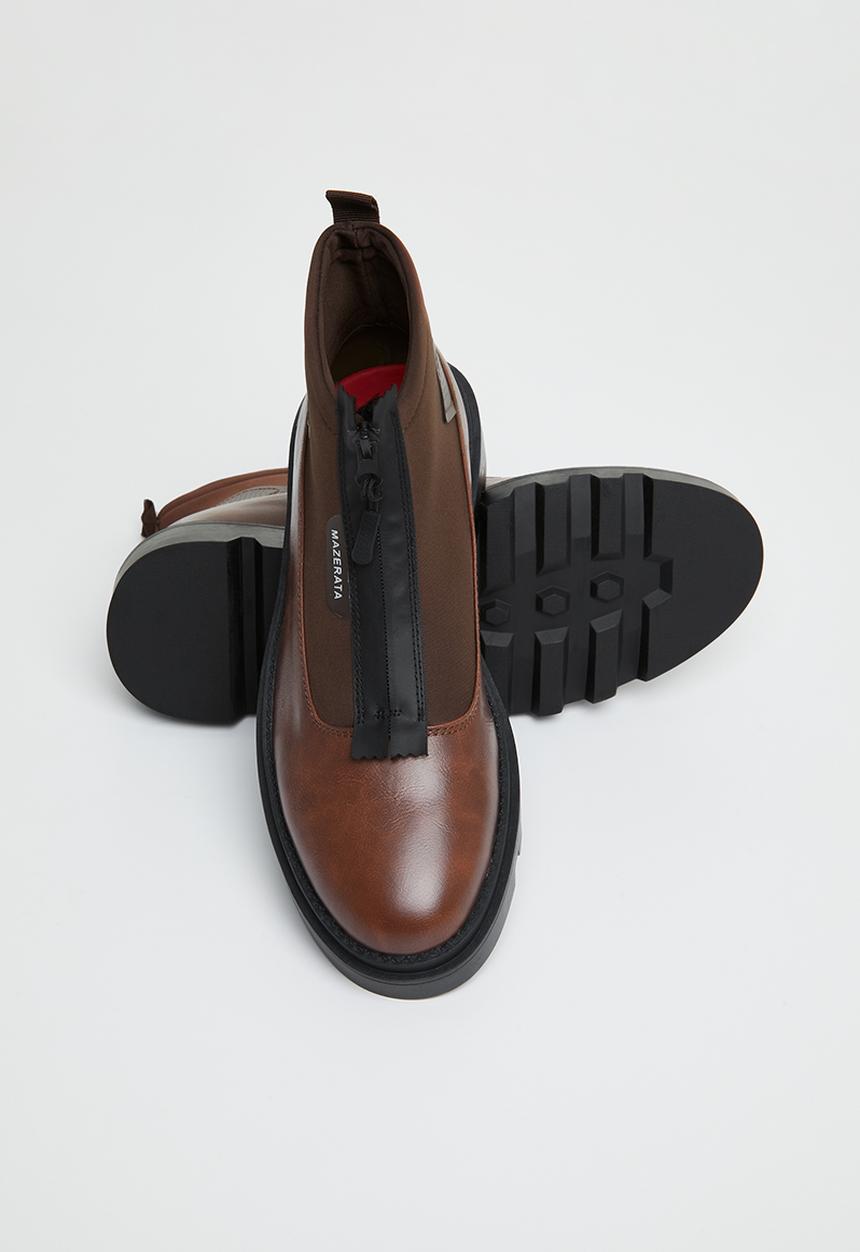 MAZERATA - Vinchey 9 leather lycra - choc