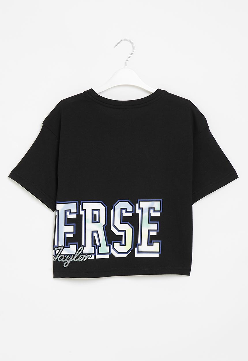 Converse - Cnvg tie dye wrap boxy tee - black