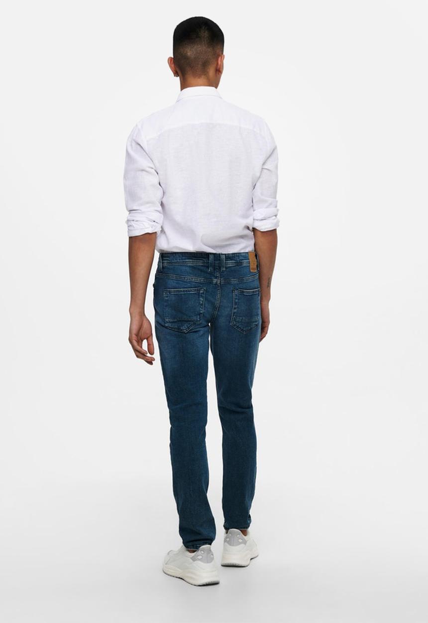 Only & Sons - Caiden life solid linen shirt - white