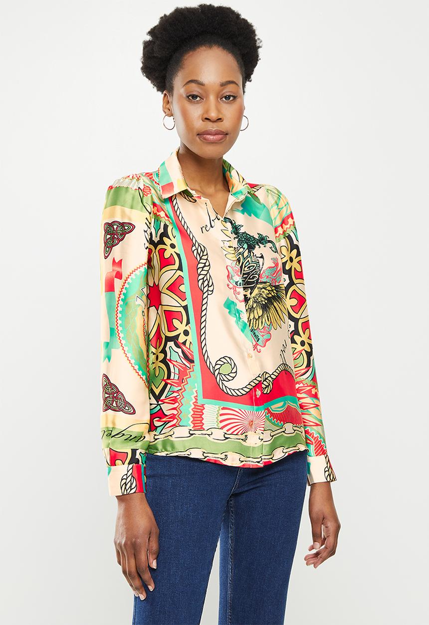 SISSY BOY - Satin button up shirt - multi