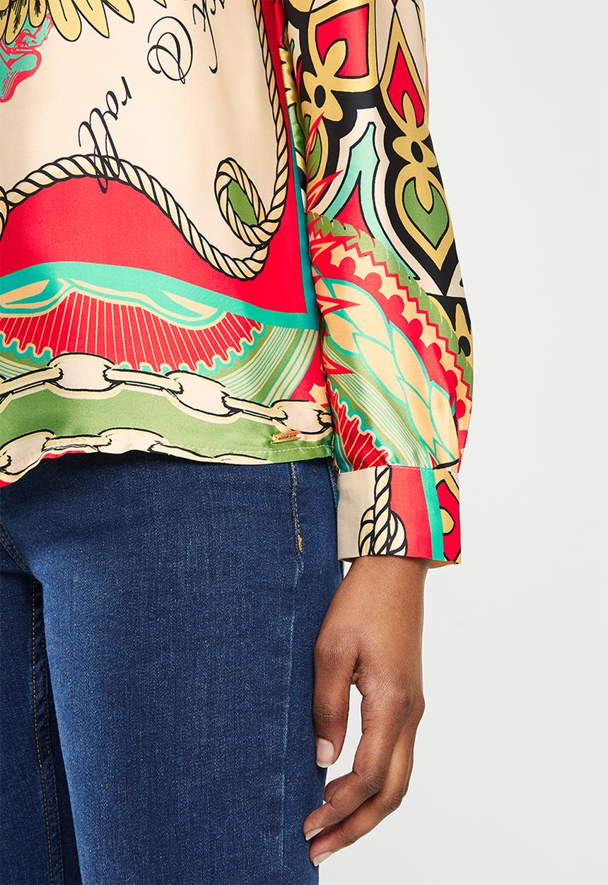 SISSY BOY - Satin button up shirt - multi