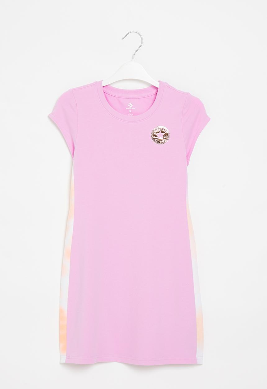 Converse - Cnvg printed T-shirt dress - converse beyond pink