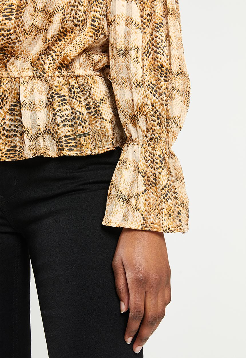 SISSY BOY - Bardot top - brown & black