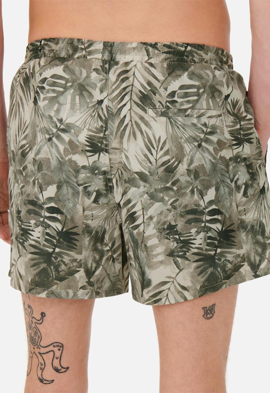 Only & Sons - Ted swim flower shorts - canteen