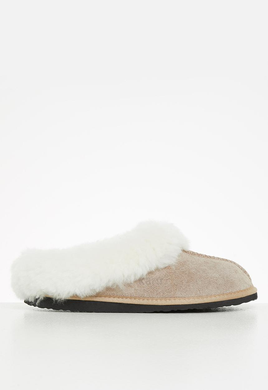 Karu - Sleek suede slipper - calypso pigmented oyster