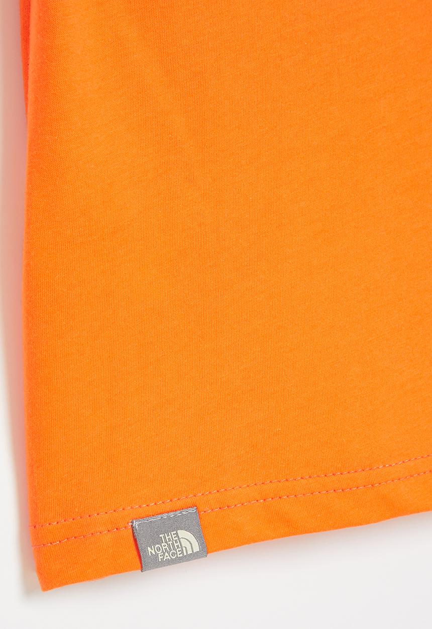 The North Face - Teens short sleeve simple dome tee - orange