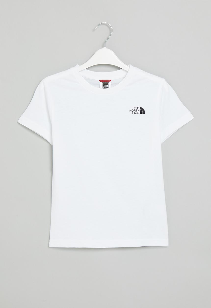 The North Face - Teens short sleeve simple dome tee - white & black