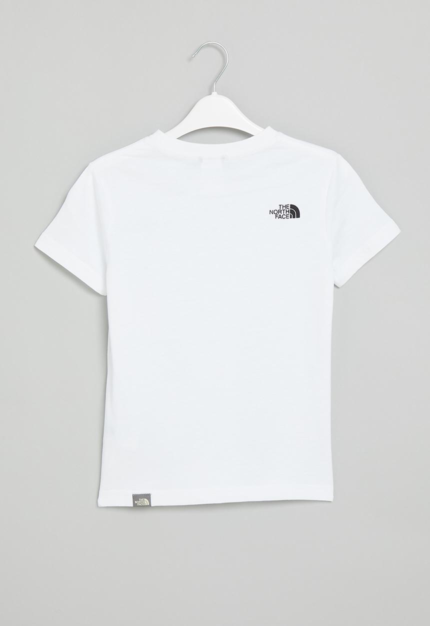 The North Face - Teens short sleeve simple dome tee - white & black