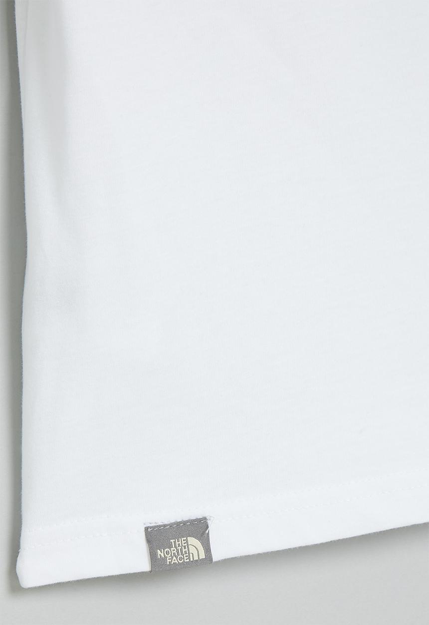 The North Face - Teens short sleeve simple dome tee - white & black