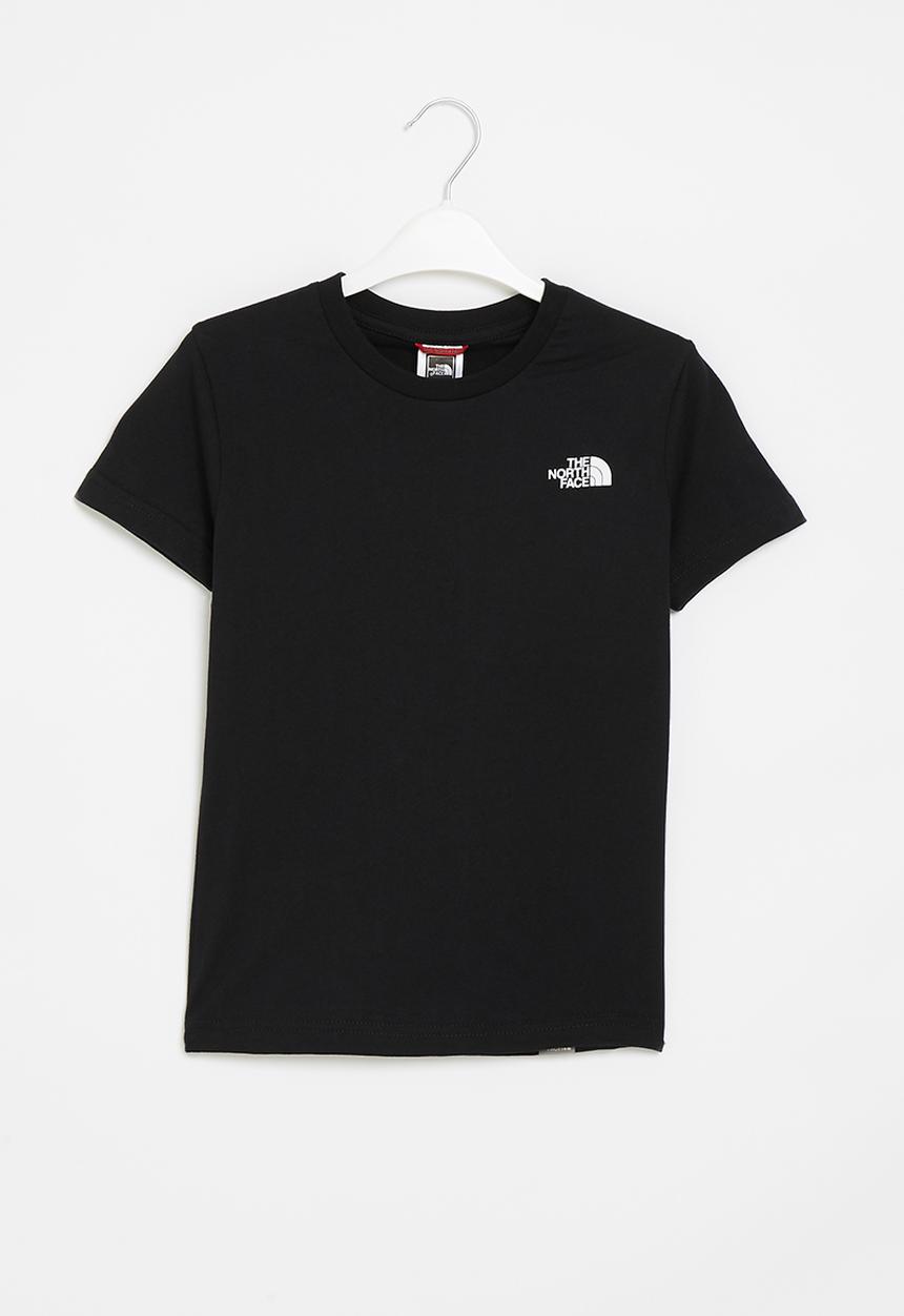 The North Face - Teens short sleeve simple dome tee - black & white