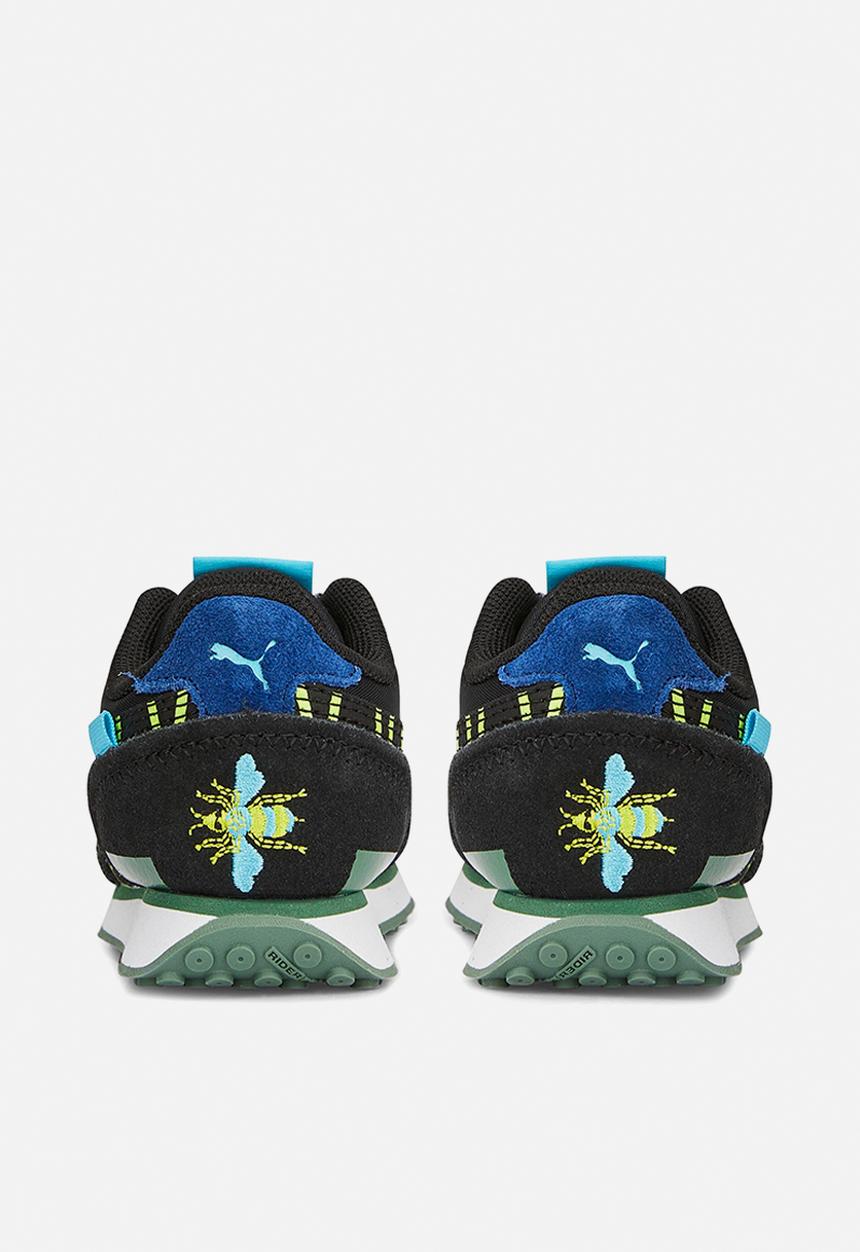 PUMA - Future rider small world ac inf - puma black-lime squeeze