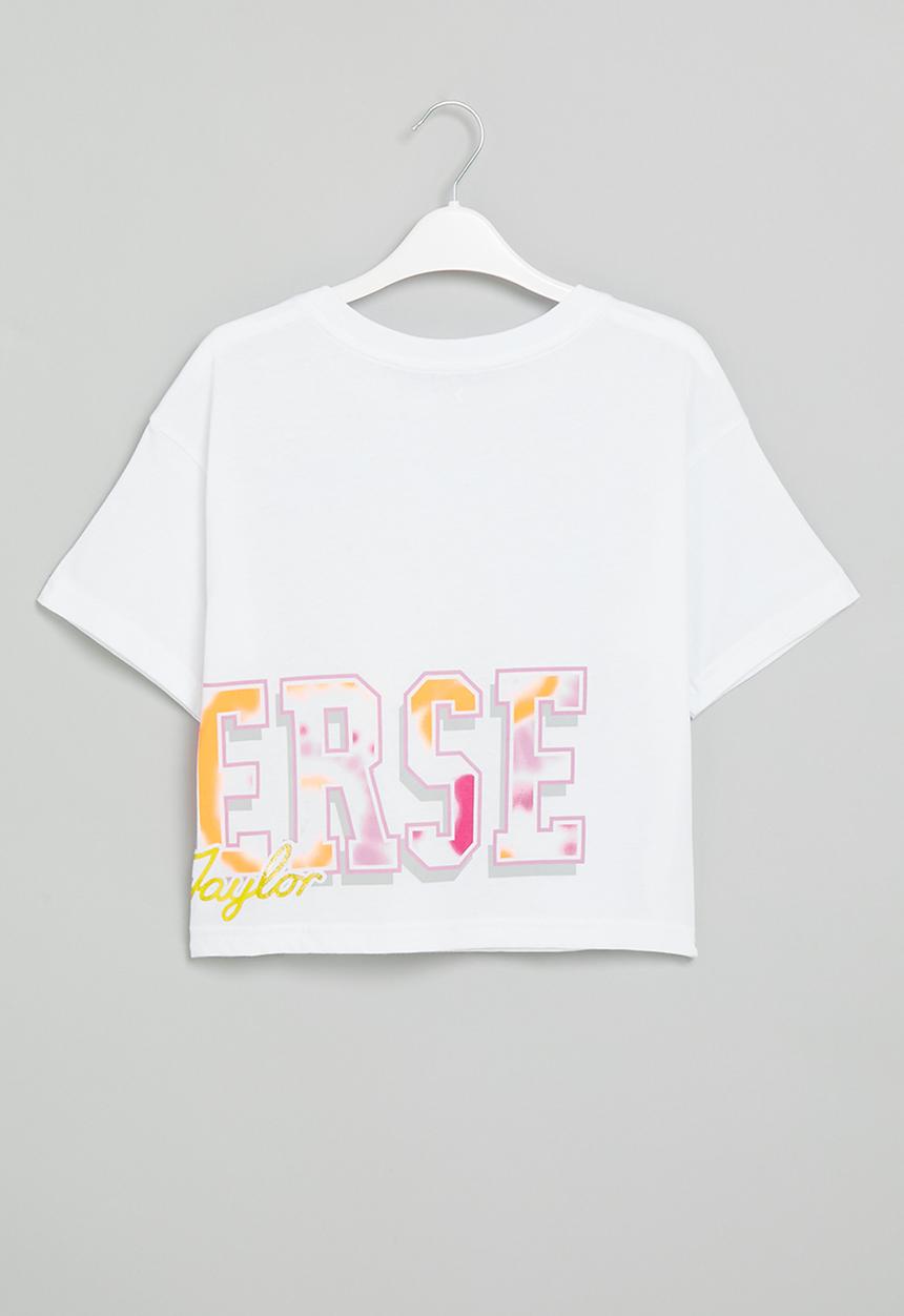 Converse - Cnvg tie dye wrap boxy tee - white