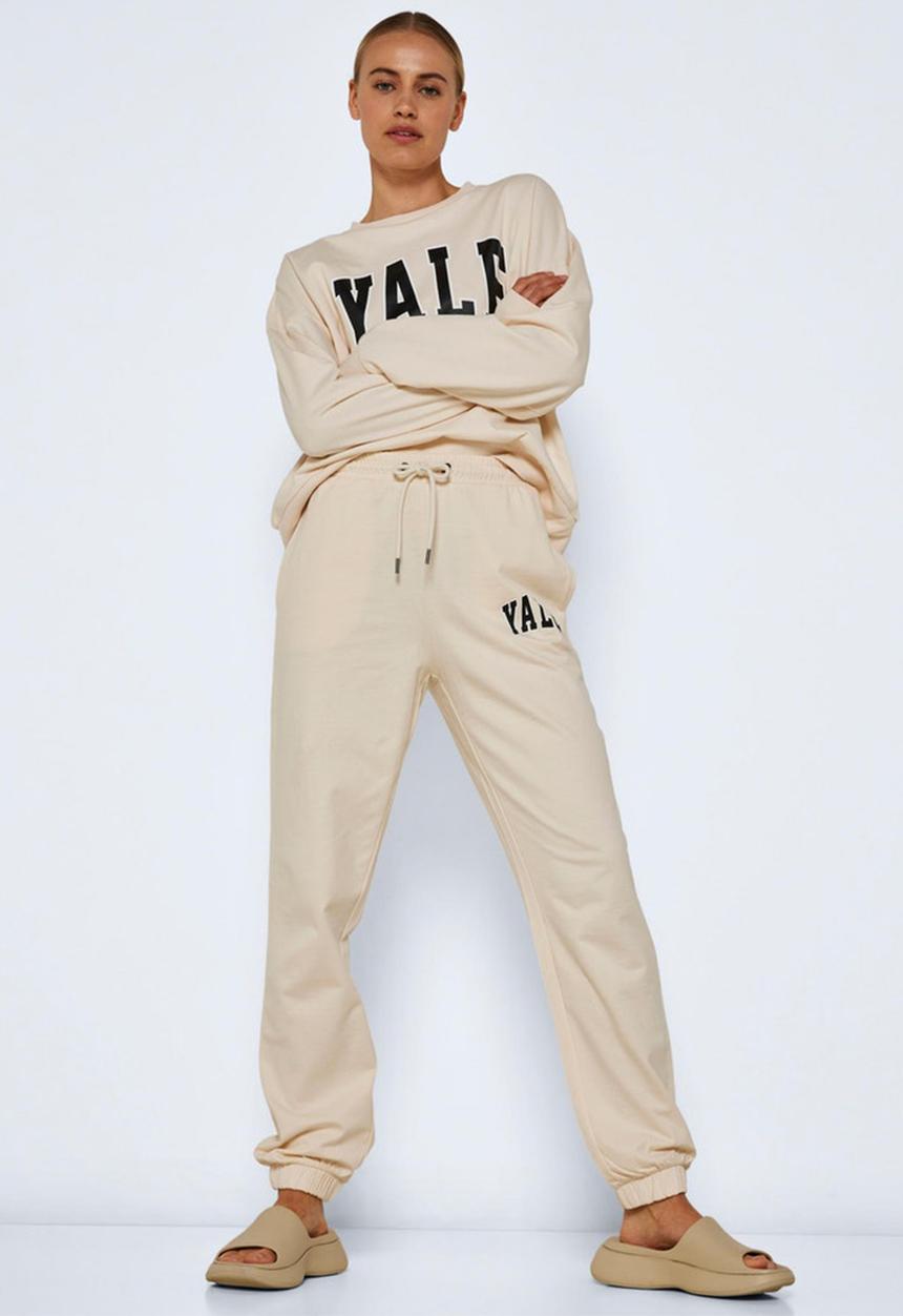 Noisy May - Ariel icense pants - pearled ivory