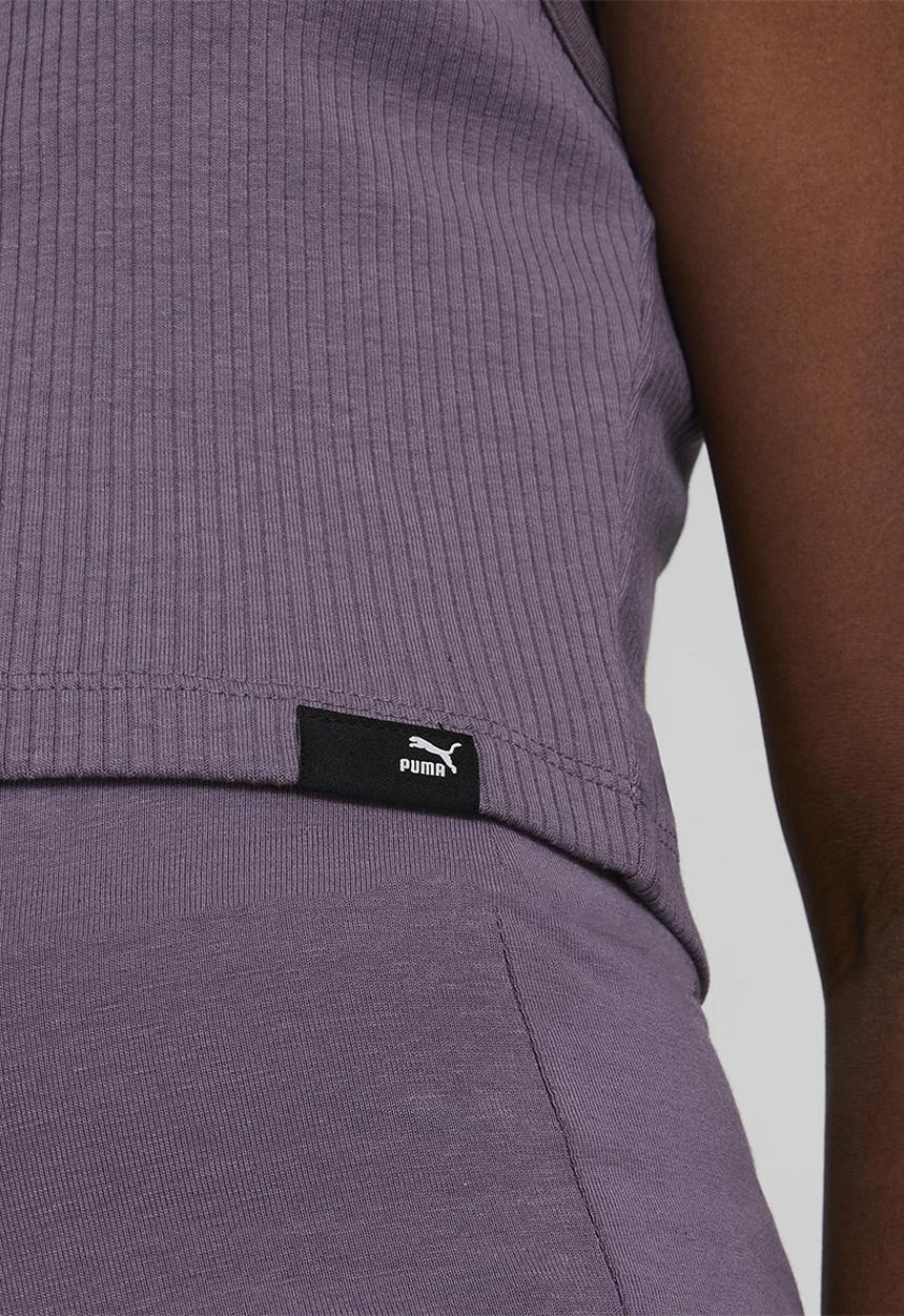 PUMA - Classics grl cropped tank g - purple charcoal