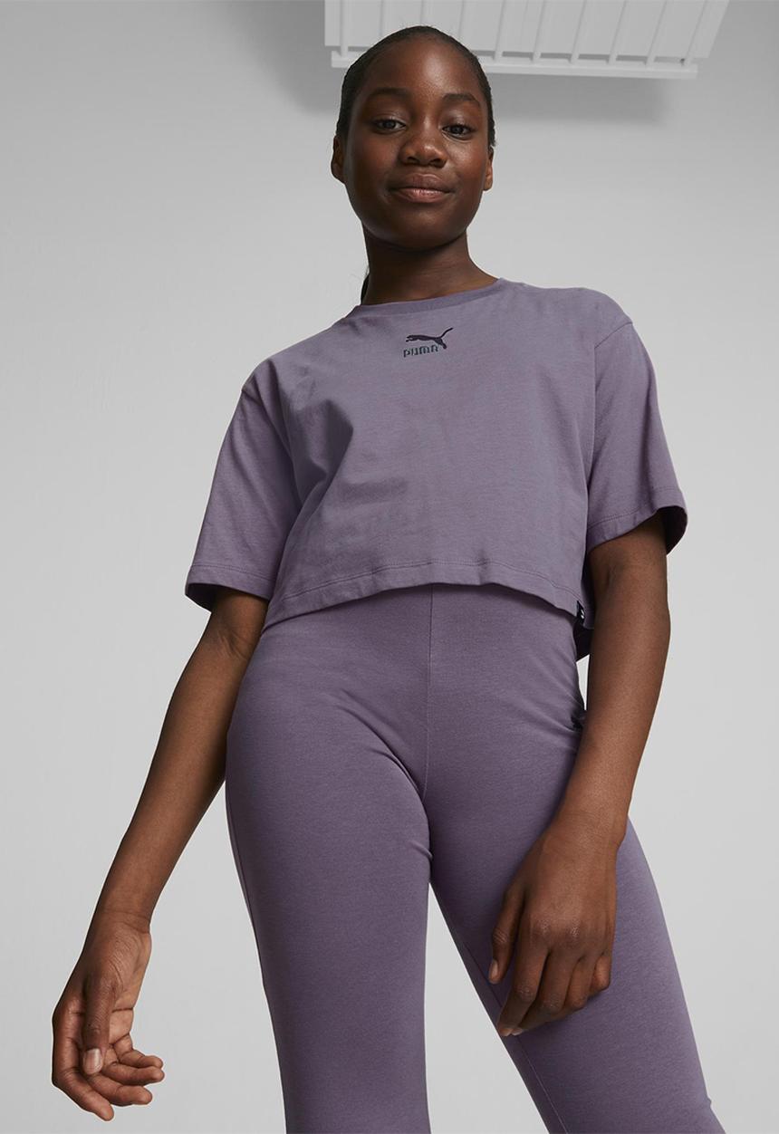 PUMA - Classics grl tee g - purple charcoal