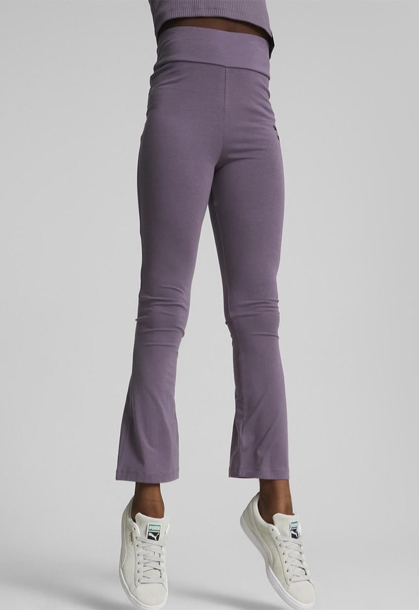 PUMA - Classics grl flared leggings g - purple charcoal