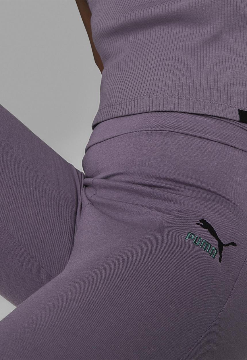 PUMA - Classics grl flared leggings g - purple charcoal