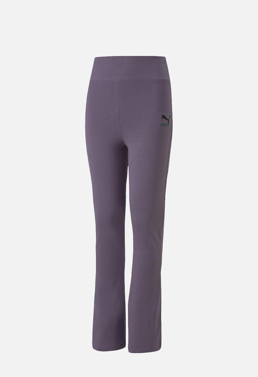 PUMA - Classics grl flared leggings g - purple charcoal