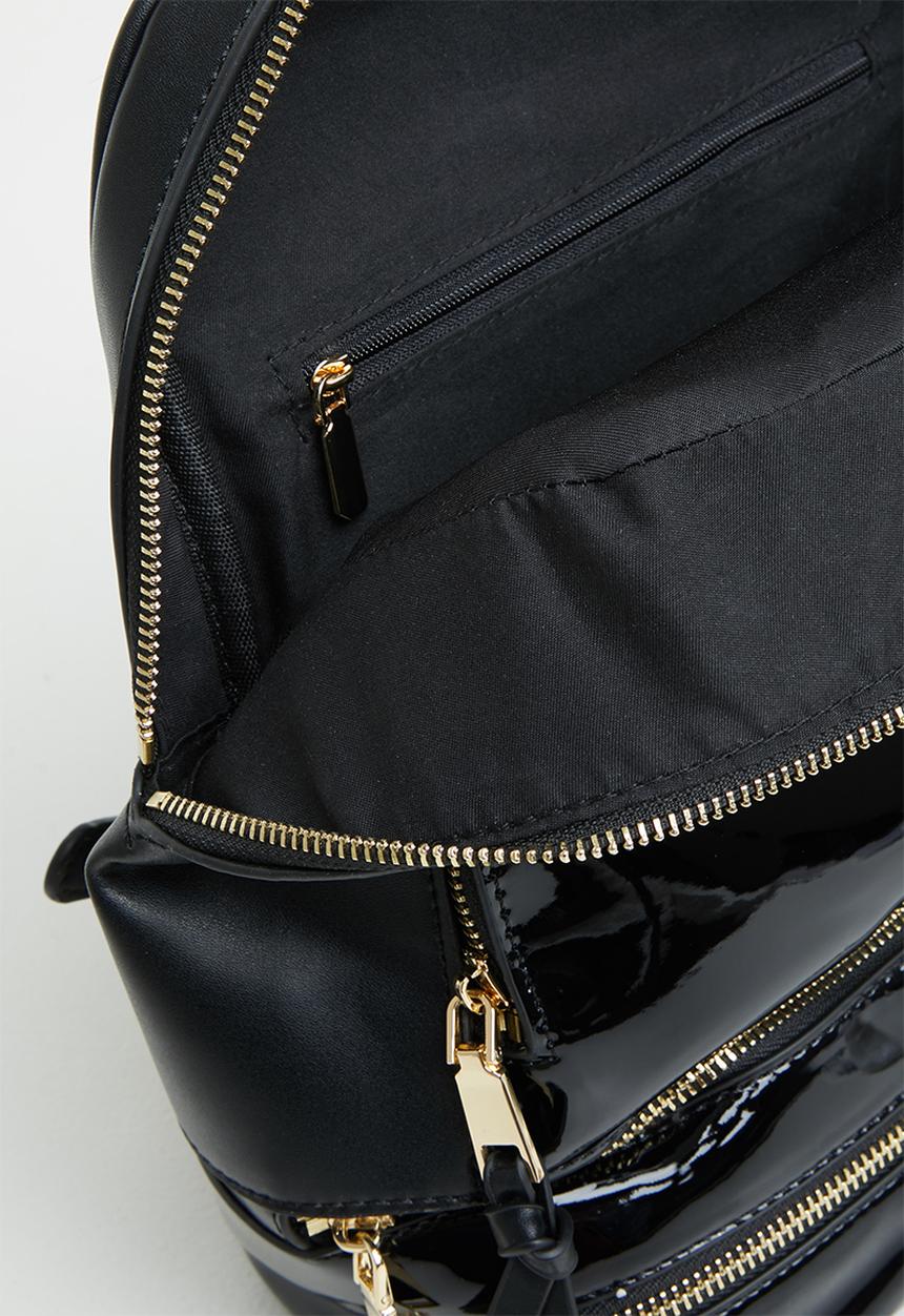 SISSY BOY - Patent backpack - black
