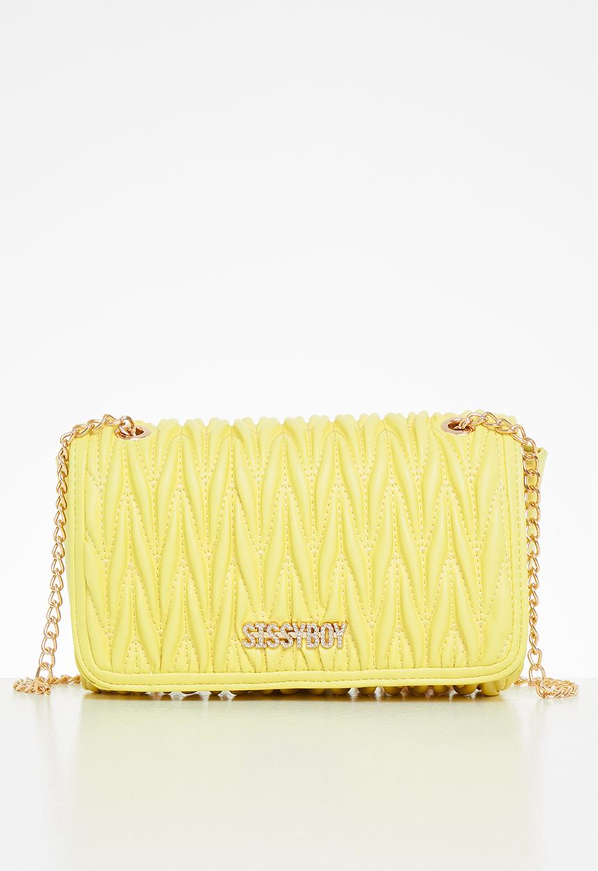 SISSY BOY - Quilted crossbody - yellow