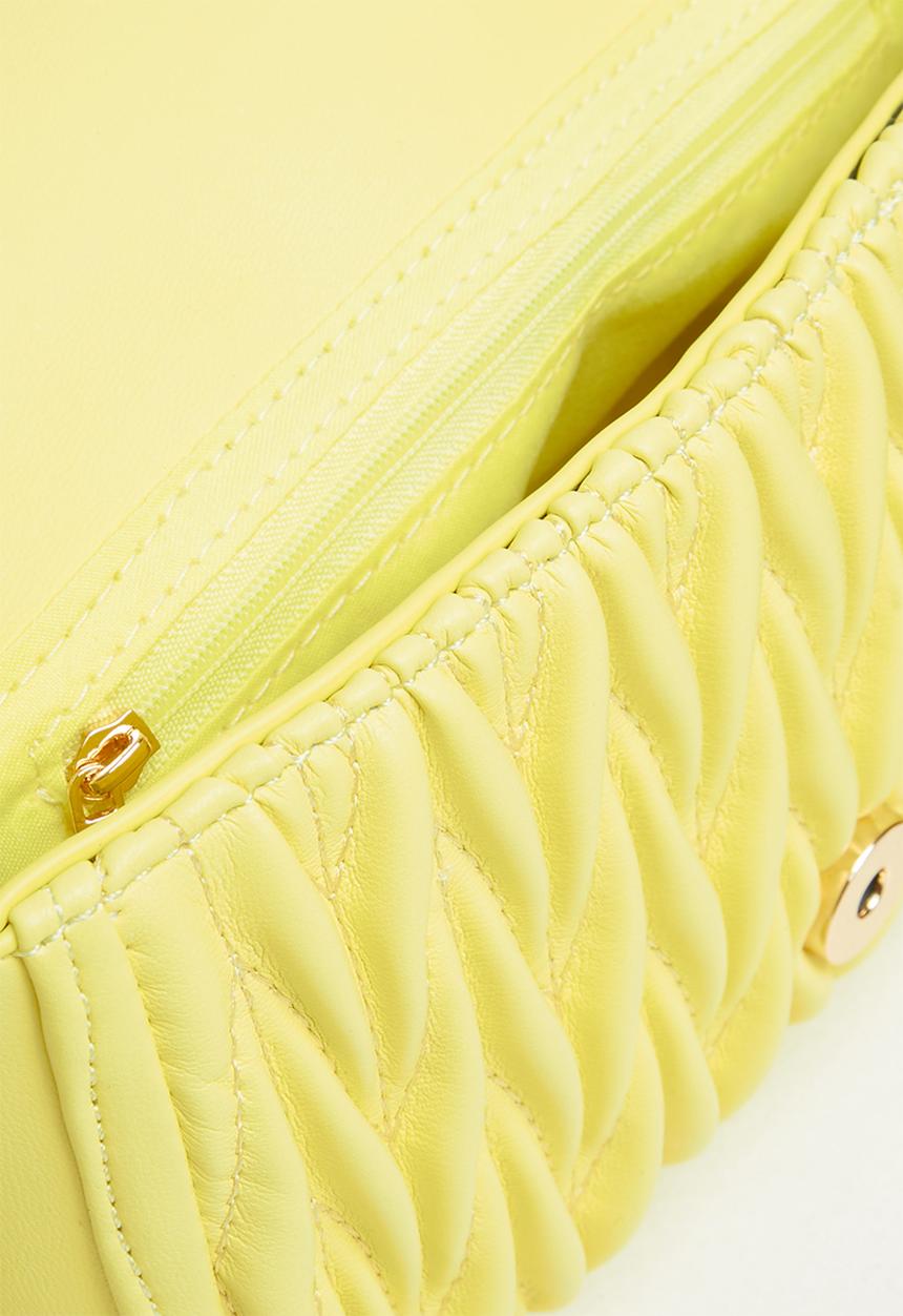 SISSY BOY - Quilted crossbody - yellow