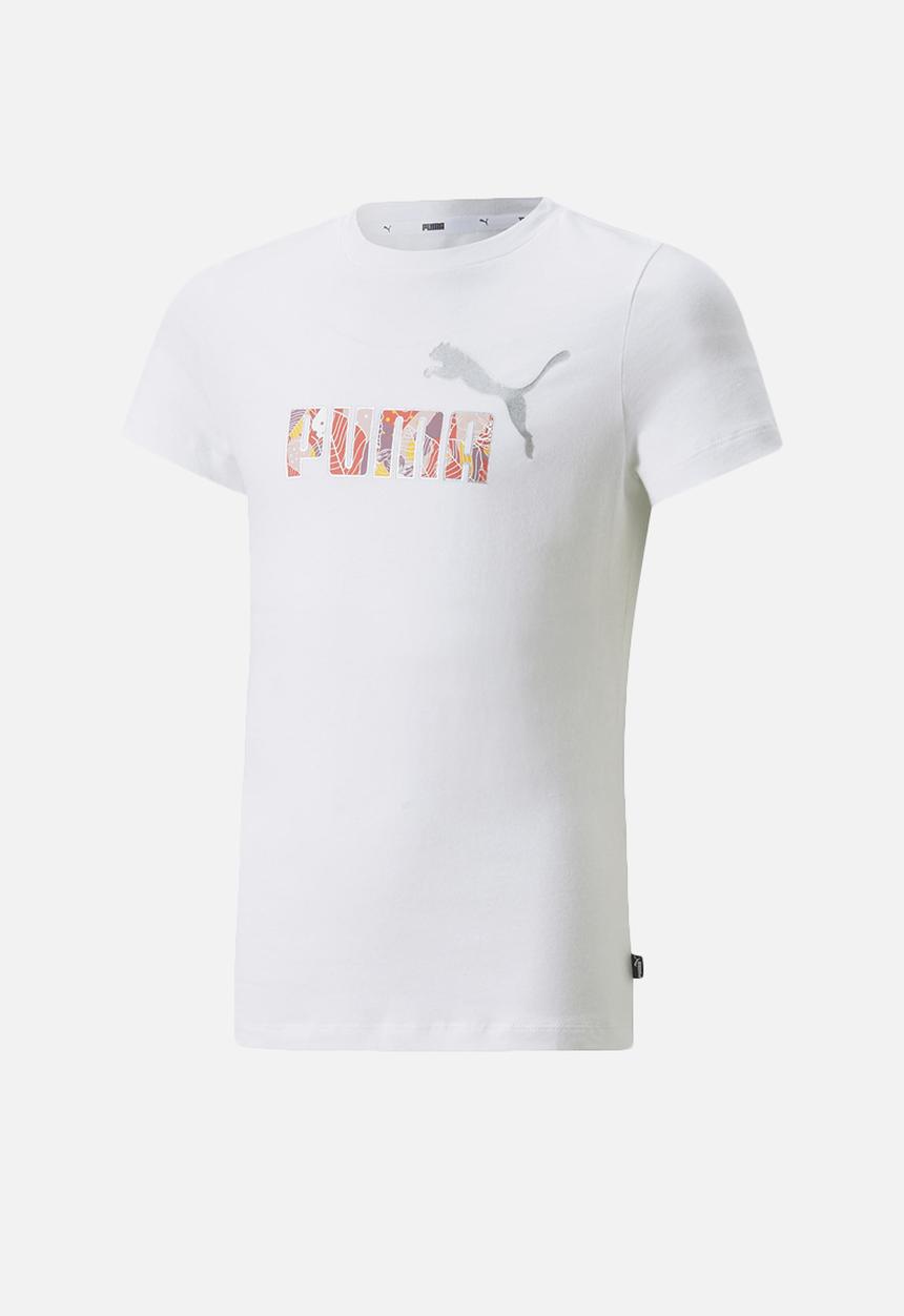 PUMA - Ess+ bloom logo tee g - puma white