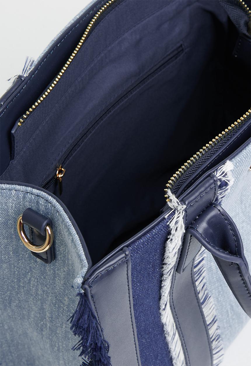 SISSY BOY - Frayed denim shopper - denim