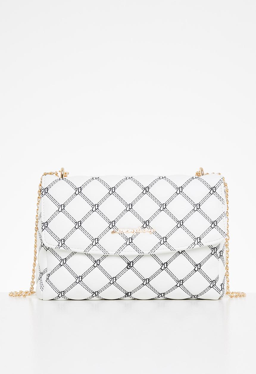 SISSY BOY - Sb embroidered crossbody - white