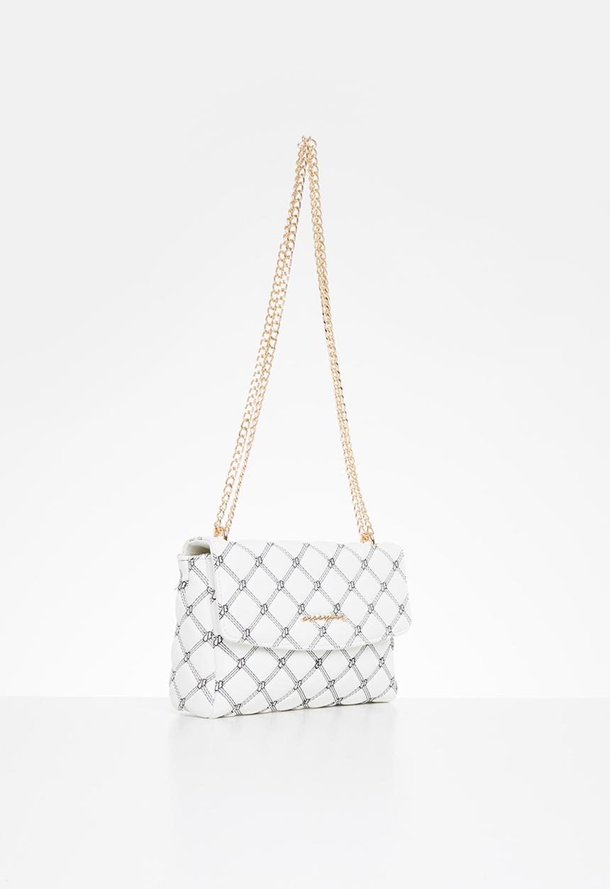 SISSY BOY - Sb embroidered crossbody - white