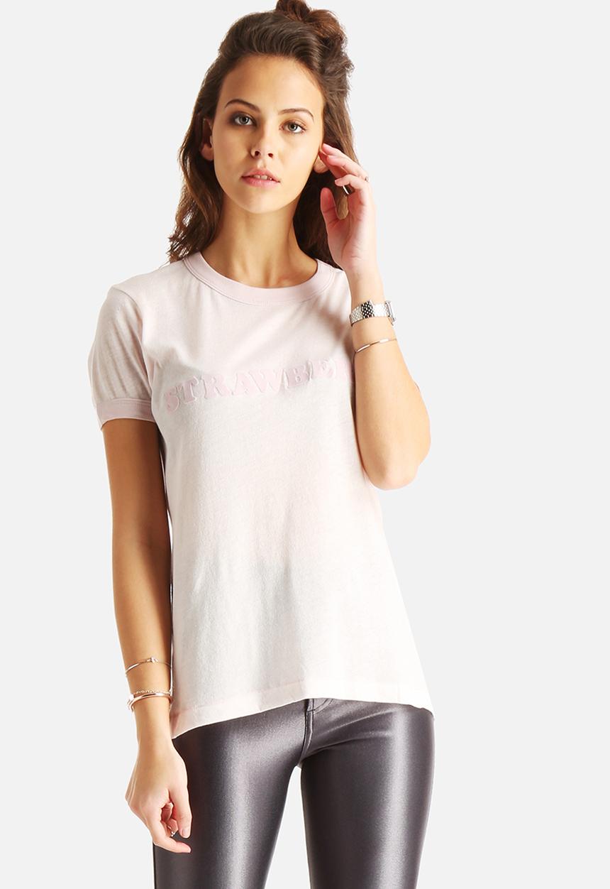 Wildfox - Vintage Ringer T - Strawberry