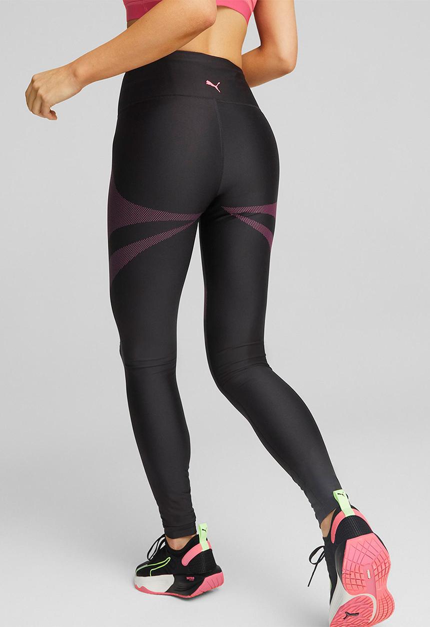PUMA - Eversculpt high waist full tight - puma black & sunset pink