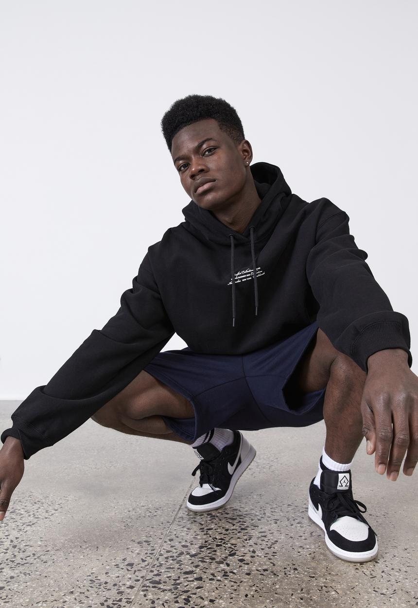 Factorie - Premium oversized graphic hoodie - black