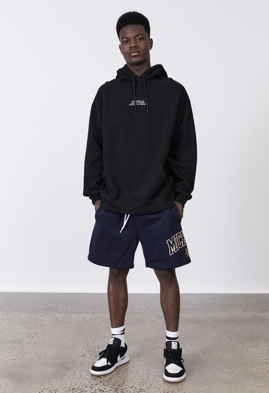 Factorie - Premium oversized graphic hoodie - black