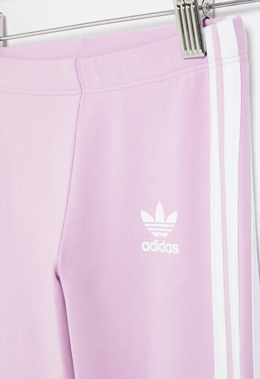 adidas Originals - 3 stripes legging y - bliss lilac & white