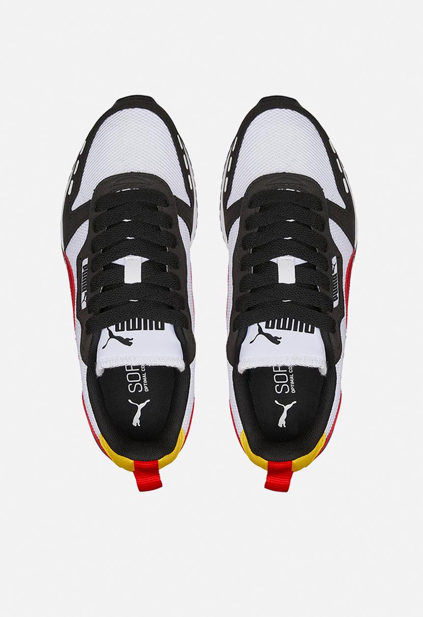 PUMA - Puma r78 jr - puma white-high risk red-puma black