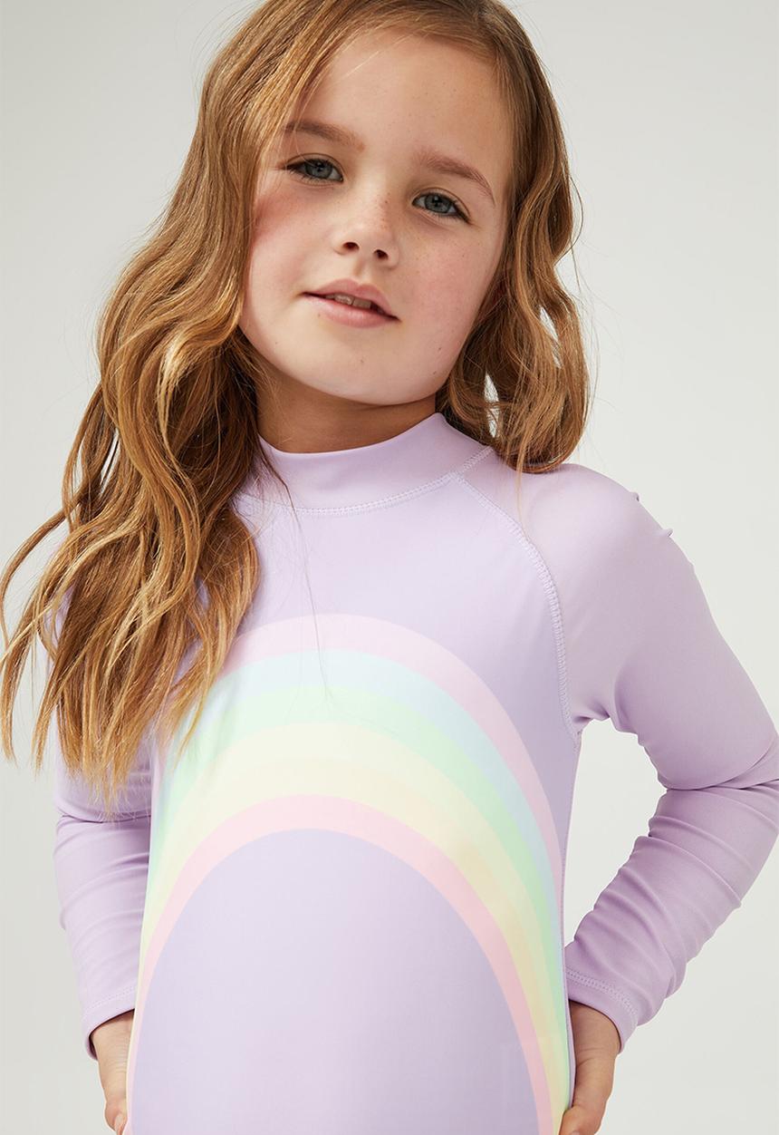 Cotton On - Lydia one piece - lilac drop/rainbow
