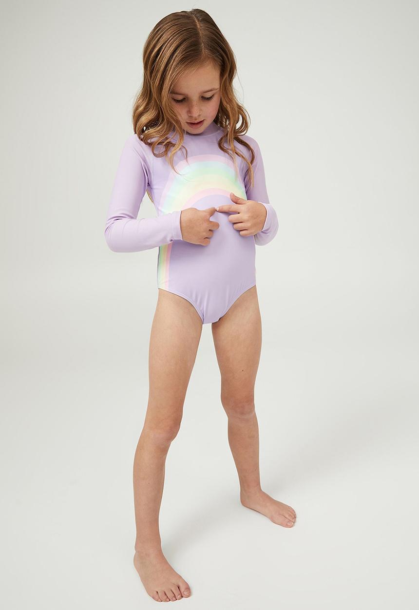 Cotton On - Lydia one piece - lilac drop/rainbow