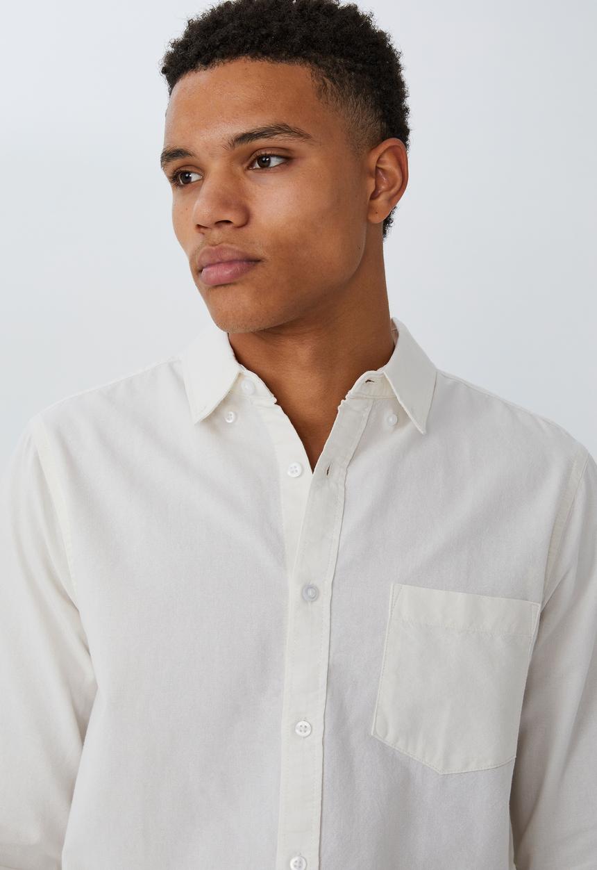 Cotton On - Mayfair long sleeve shirt - ecru